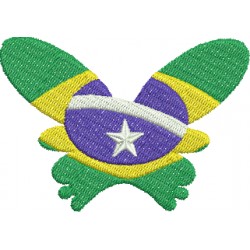 Borboleta Brasil - Pequeno