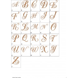 Alfabeto Marrom Completo (A-Z)