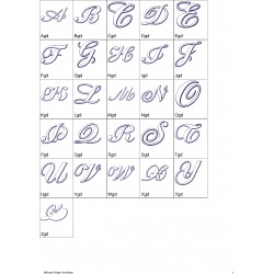 Alfabeto Roxo Completo (A-Z) - Três Tamanhos