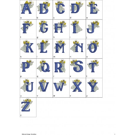 Alfabeto Anjinho Completo (A-Z)