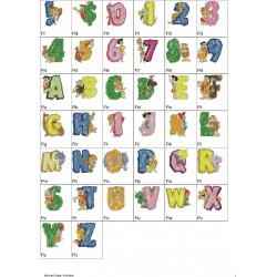 Alfabeto Os Flintstones Completo (A-Z) + Números (0-9)