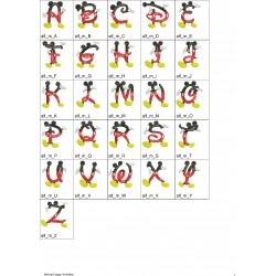 Alfabeto Mickey Mouse 02 Completo (A-Z)