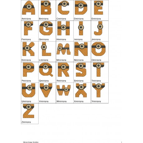 Alfabeto Minions Completo (A-Z)