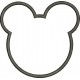 Carinha Minnie Mickey para Patch - 02 Tamanhos