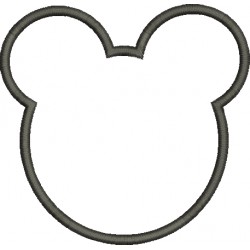 Carinha Minnie Mickey para Patch - Três Tamanhos