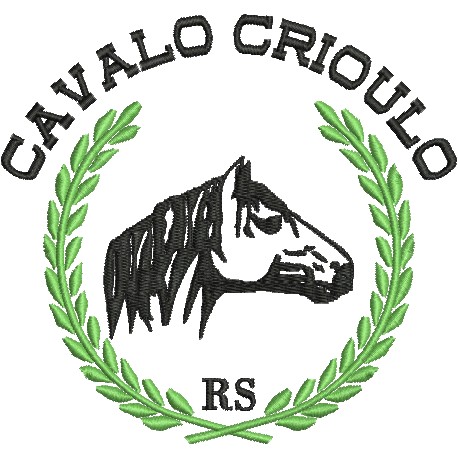 Matriz De Bordado Computadorizado Desenho Cavalo Crioulo