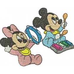 Baby Mickey & Minnie 01 - Três Tamanhos