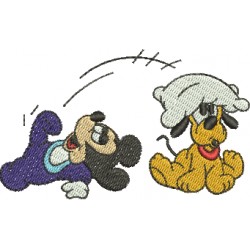 Baby Mickey & Pluto 01