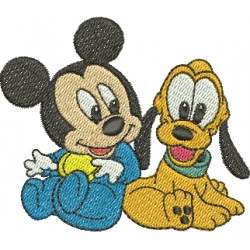 Baby Mickey & Pluto 02 - Três Tamanhos