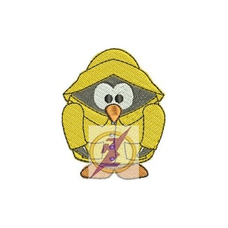 Pinguin na Capa de Chuva 03