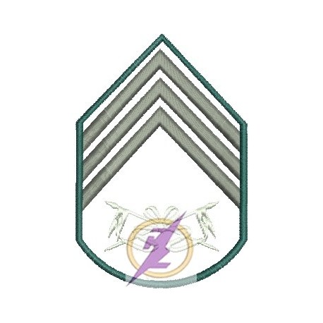 Divisa 3º Sargento Cavalaria Sem Fundo