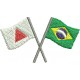 Bandeiras de Minas e Brasil
