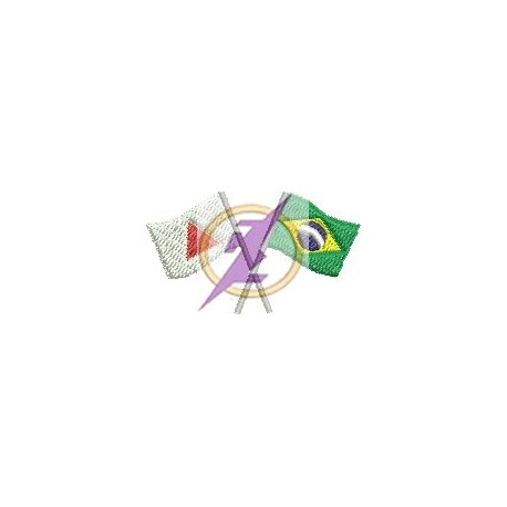 Bandeiras de Minas e Brasil