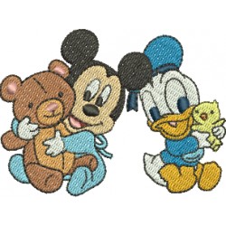 Baby Mickey e Baby Donald 01 - Três Tamanhos