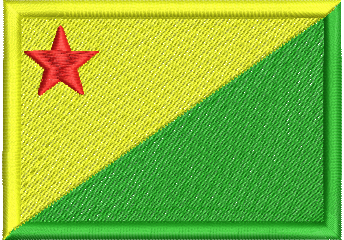 matriz de bordado Bandeira do Acre - Três Tamanhos