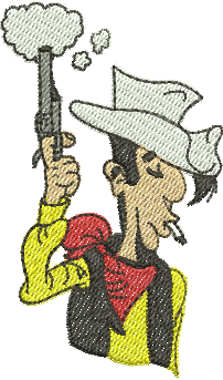 matriz de bordado Lucky Luke 04