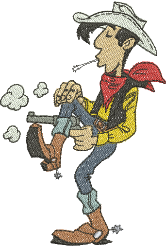 matriz de bordado Lucky Luke 05