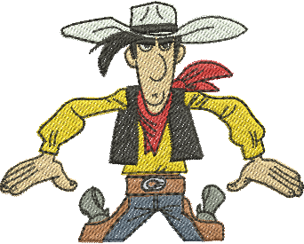 matriz de bordado Lucky Luke 06