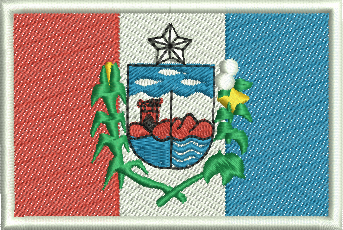 matriz de bordado Bandeira de Alagoas - Três Tamanhos
