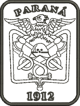 matriz de bordado Corpo de Bombeiros do Paraná - Contorno