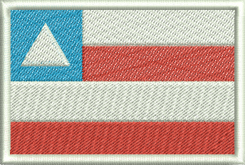 matriz de bordado Bandeira do Estado da Bahia - Três Tamanhos