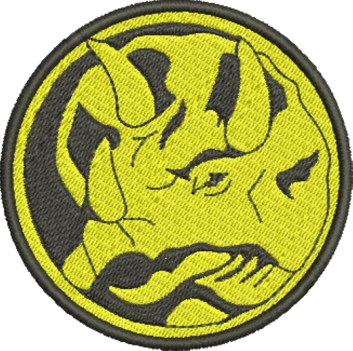 Visualização da Matriz de Bordado Logo Blue Ranger 00