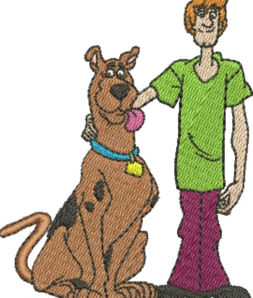 Visualização damatriz de bordado Scooby-Doo 02