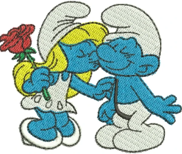 Visualização da Matriz de bordado Smurf 01