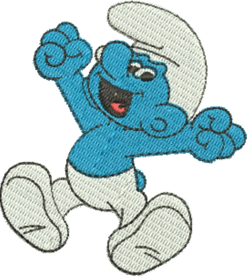 Visualização da Matriz de bordado Smurf 02