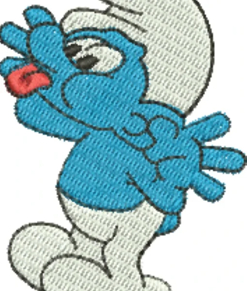 Visualização da Matriz de bordado Smurf 06