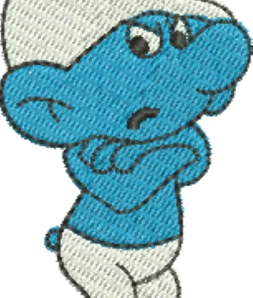 Visualização da Matriz de Bordado Smurf 11
