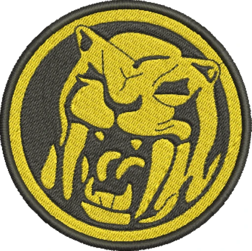 Visualização da Matriz de Bordado Logo Yellow Ranger