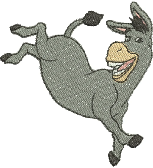 Visualização da matriz de bordado Burro 01
