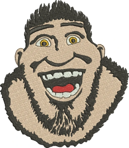 Visualização da Matriz de Bordado Grug 01 - Três tamanhos