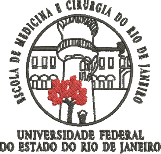 Visualização da matriz de bordado Escola de Medicina e Cirurgia do Rio de Janeiro - 03
