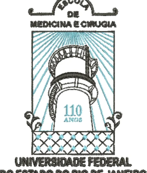 Visualização da matriz de bordado Escola de Medicina e Cirurgia