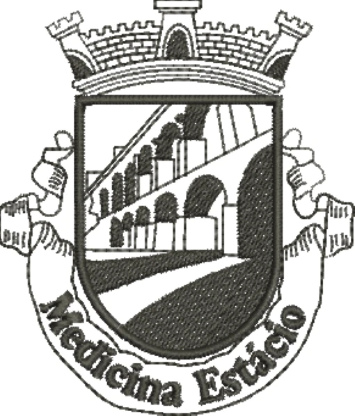 Visualização da Matriz de bordado Medicina Estácio 01