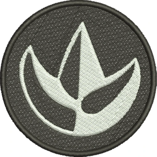 Visualização da Matriz de Bordado Logo Green Power Ranger