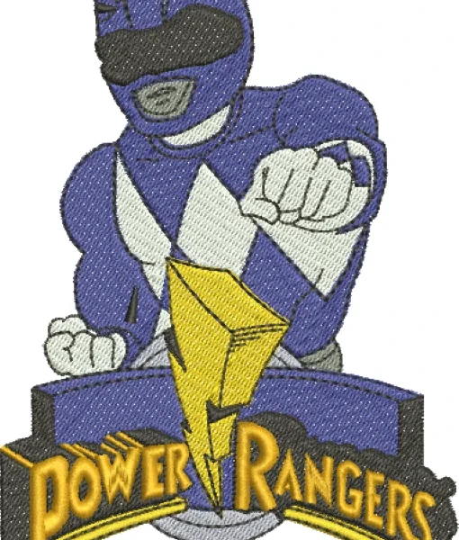 Visualização da Matriz de Bordado Power Ranger Blue 002