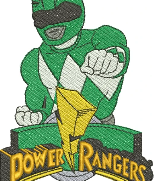 Visualização da Matriz de Bordado Power Ranger Green 003
