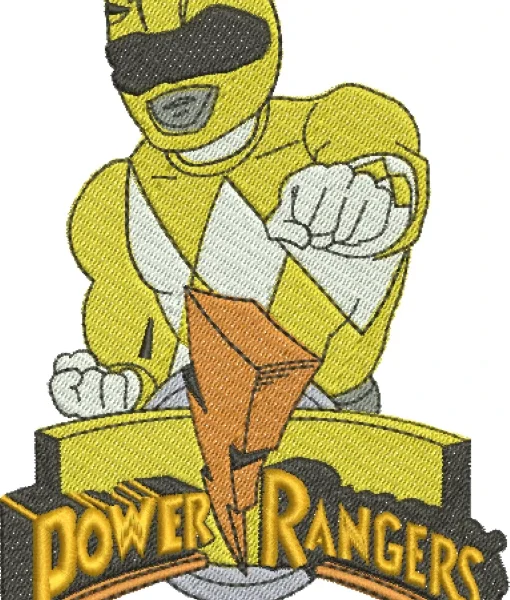 Visualização da Matriz de Bordado Power Ranger Yellow 005