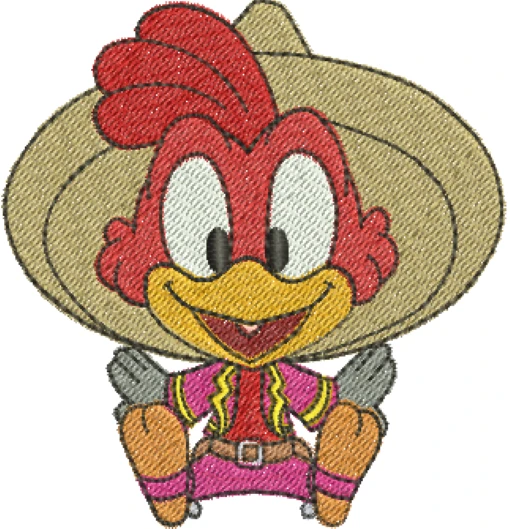 Visualização da Matriz de Bordado Panchito Baby - Três Tamanhos