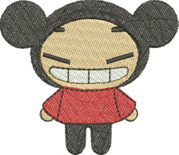 Visualização da Matriz de Bordado Pucca 03