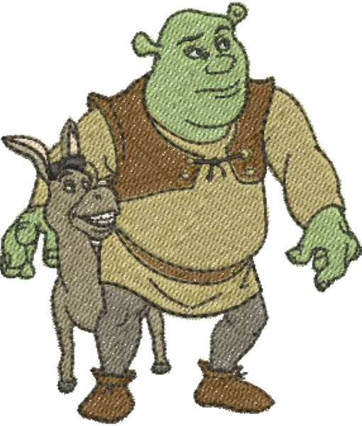 Visualização da matriz de bordado Shrek 05