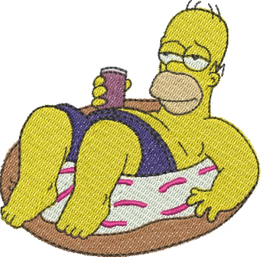 Visualização da Matriz de Bordado Homer 04