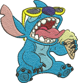matriz de bordado Stitch 02 - Três Tamanhos