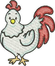 matriz de bordado Galinha 94