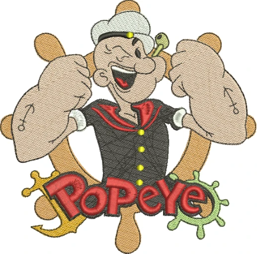 Visualização da Matriz de Borfdado Popeye 14 - Três Tamanhos