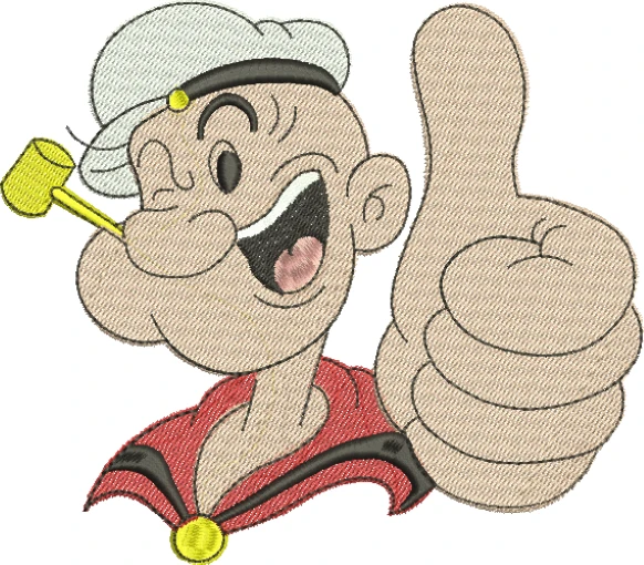 Visualização da Matriz de Borfdado Popeye 01 - Três Tamanhos