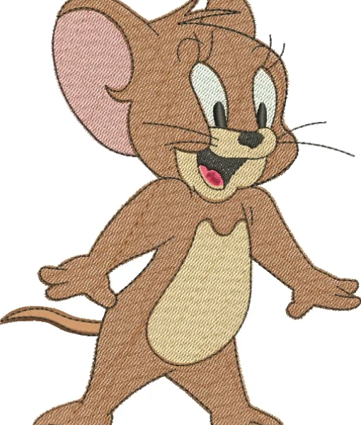 Visualização da Matriz de Bordado Tom e Jerry 03 - Três Tamanhos